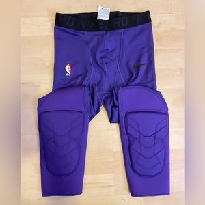 NBA Nike pro purple pant with knee pads